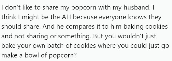 OP has offered the following explanation for why she thinks she might be the a-hole: