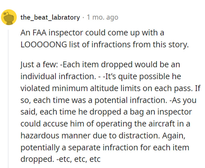 Quite the sky-high feast for inspectors!