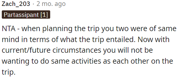 Due to changing circumstances, their preferences for activities have diverged.