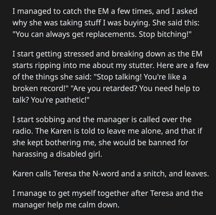 Lois swung her foot to kick OP, but she didn't see that OP was sitting on a metal pole.