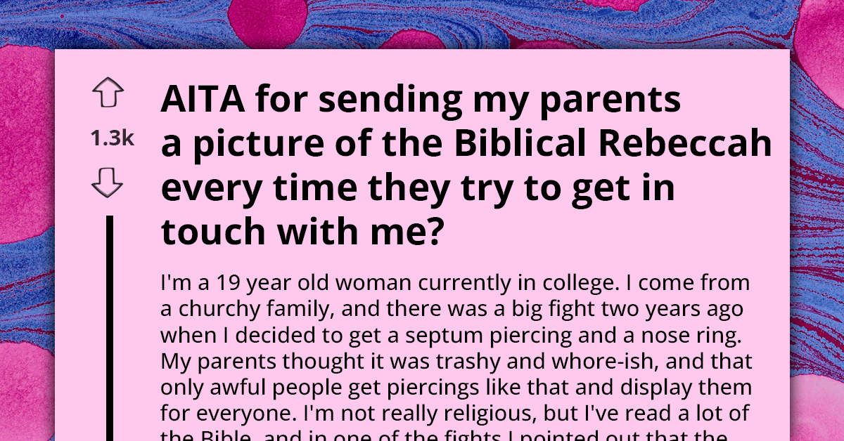 University Student Weaponizes Her Knowledge of the Bible Against Her Religious Parents Who Called Her Nose Piercing "Whorish"