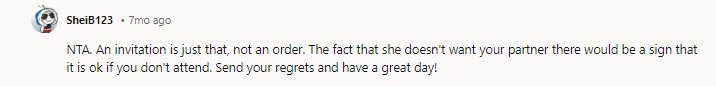 I agree, if it isn't OP's sister directly--it's the groom and his family and friends. Why 'wouldn't her partner be welcomed regardless'? OP, NTA. Don't attend.