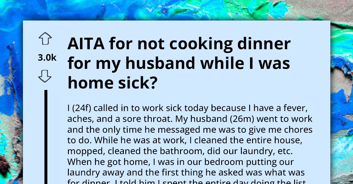 Sick Wife Tackles Chores But Fails To Do Dinner Duty, Sparking Husband's Outrage And Escape To Mother's Hospitality