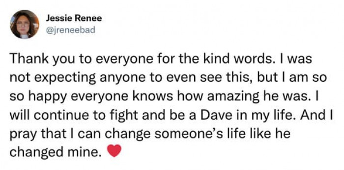 Twitter sent their condolences to her.