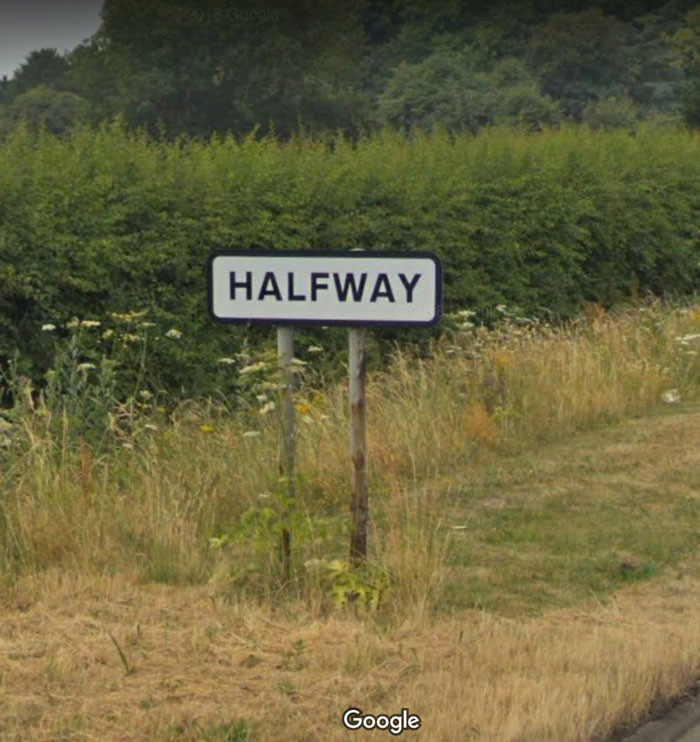 48. Halfway to where exactly?
