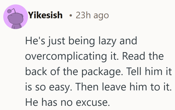 When the steps are printed in black and white, there is not much room for excuses.