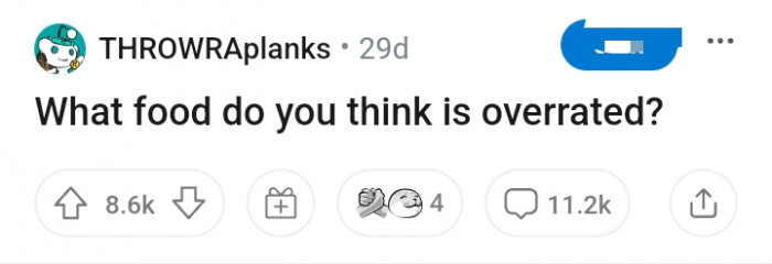 Do you believe that some foods are, well, overrated?