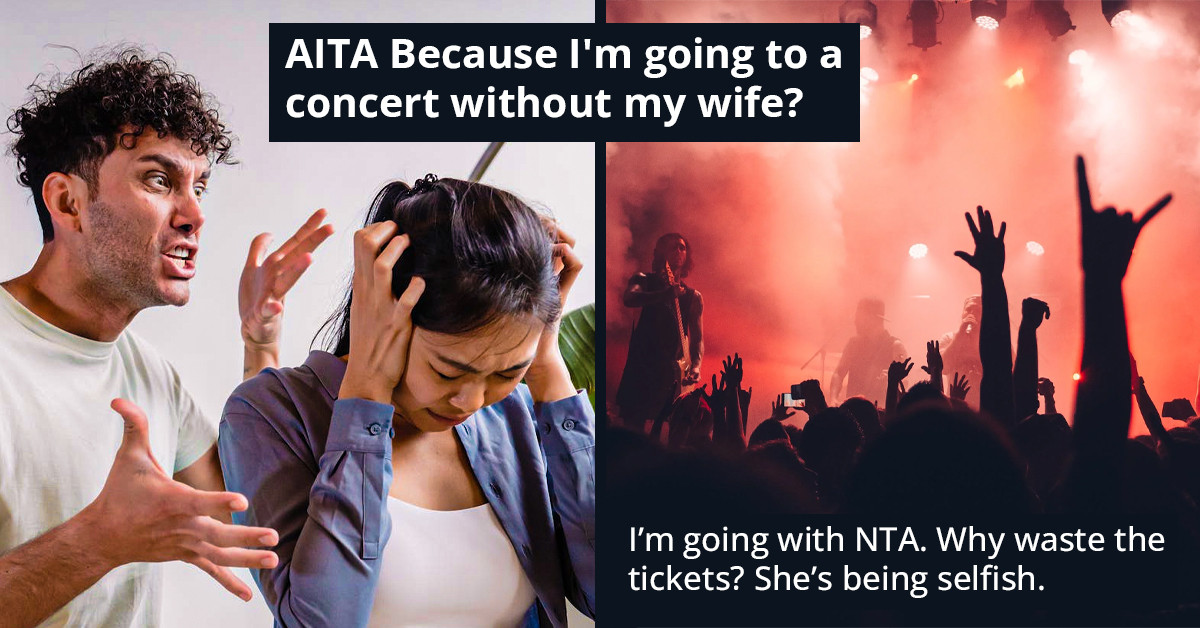 Reddit User Wants To Go To Concert Even Though His Pregnant Wife Can't Come, Family Drama Ensues