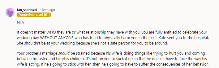 Now instead of the wedding being about OP, it's all about Kate.