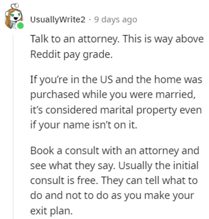 It's time to talk to a professional