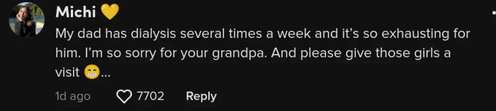 People online give their support to grandpa