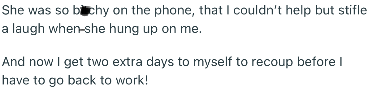 The GM Might Have Been B**chy, but OP Didn’t Care. They Had Achieved Their Goal