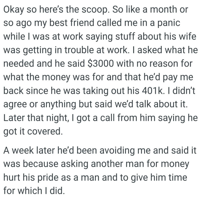 The OP kicks off his story...