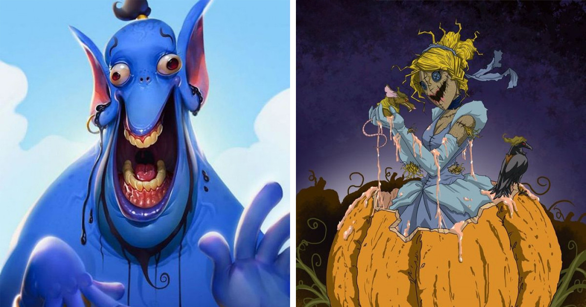 22 Intriguing Disney Fan Art Pieces That Show A Different Side Of The Magic Kingdom