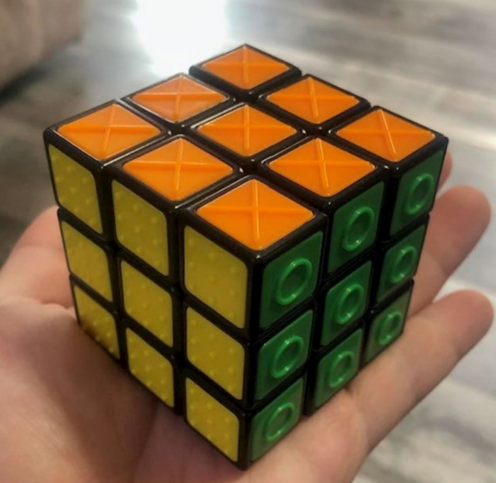 15. An inclusive Rubik's Cube: