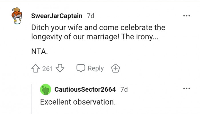 It's the irony for this Redditor