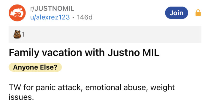 The OP asked for advice on dealing with her MIL while on vacation.