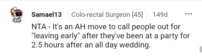 And the comments roll in...