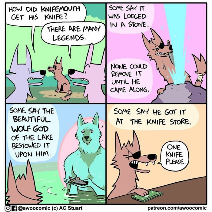 6. Why not get the knife from the knife store?