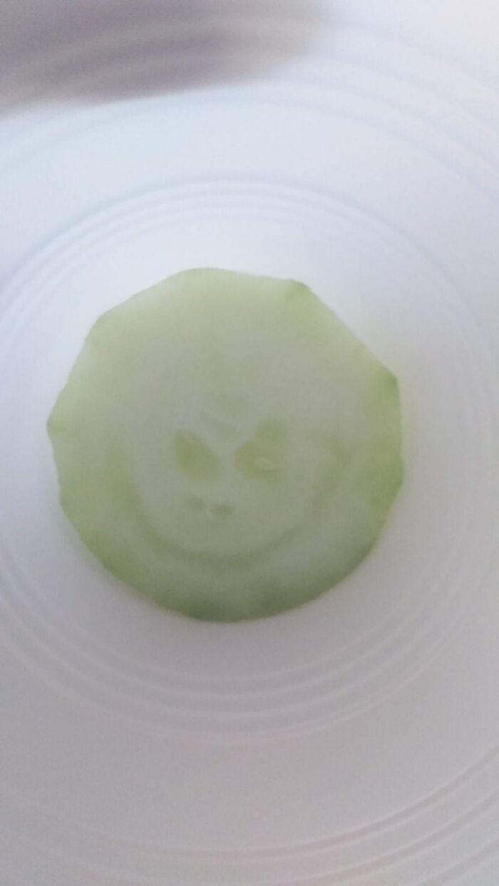 6. Meet the Jack Skellington cucumber, the evilest cucumber around here