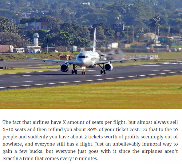 29. The ticket policy by airlines