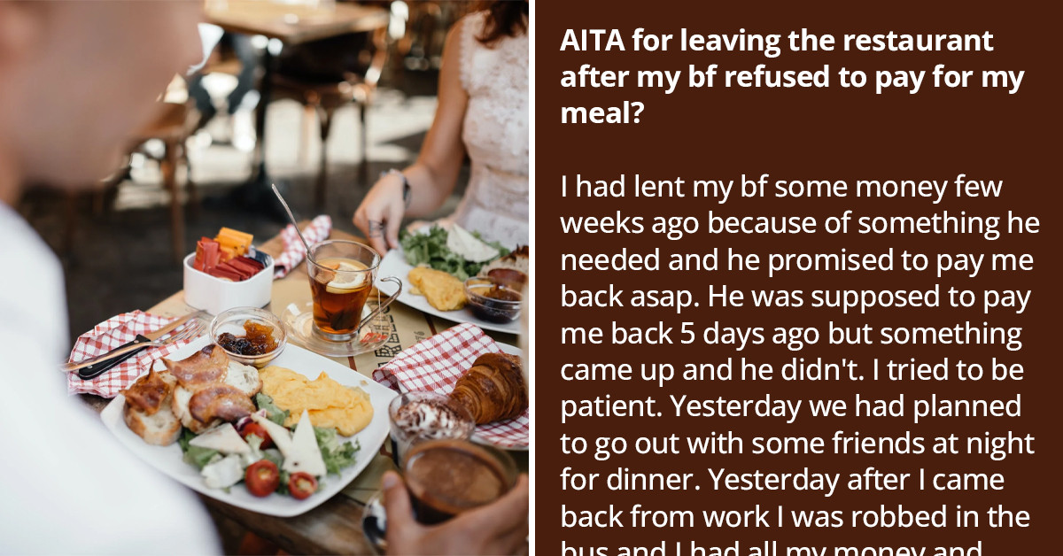 Woman Walks Out Of A Restaurant After Her Boyfriend Refuses To Pay For Her Meal