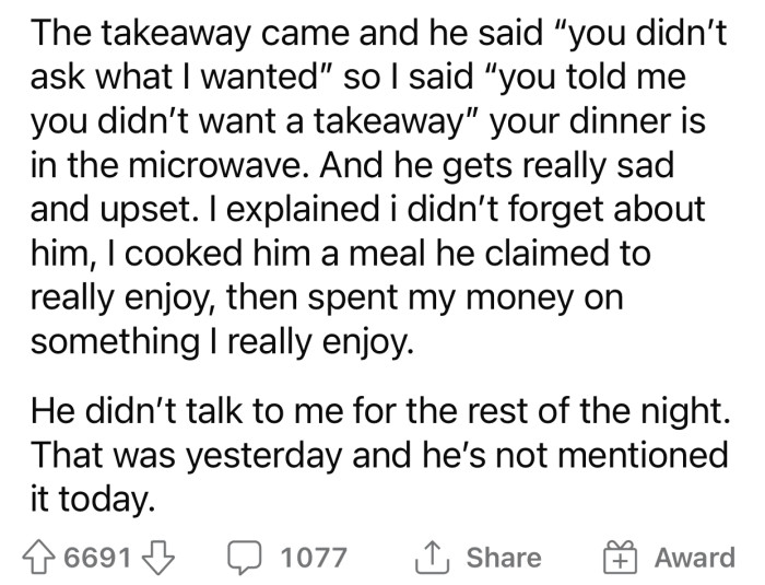 The boyfriend got upset after what OP did, which made her doubt her actions.
