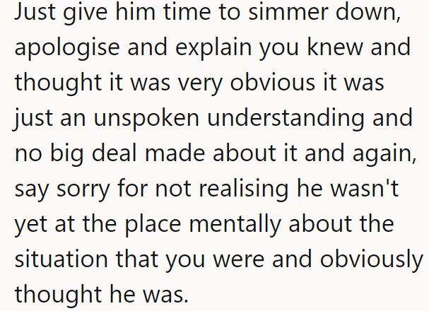 A Redditor suggested an honest approach