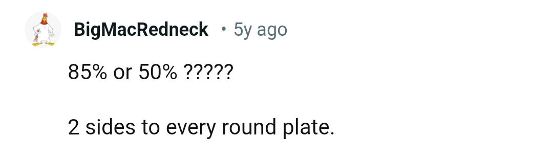 16. There are two sides to every round plate