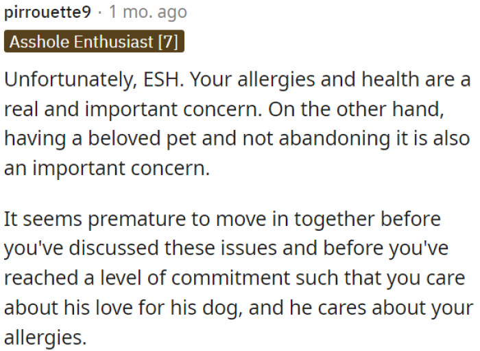 Allergies and health matter, but so does keeping a beloved pet.