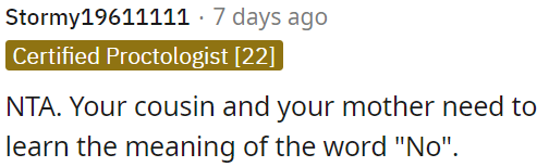 OP's cousin needs to understand the word 