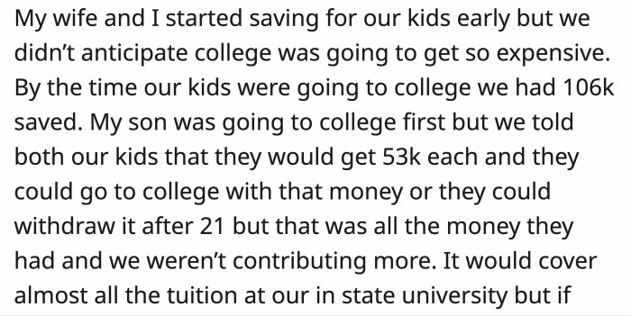 Is OP an a**hole for kicking his son out? You can read the full post below:
