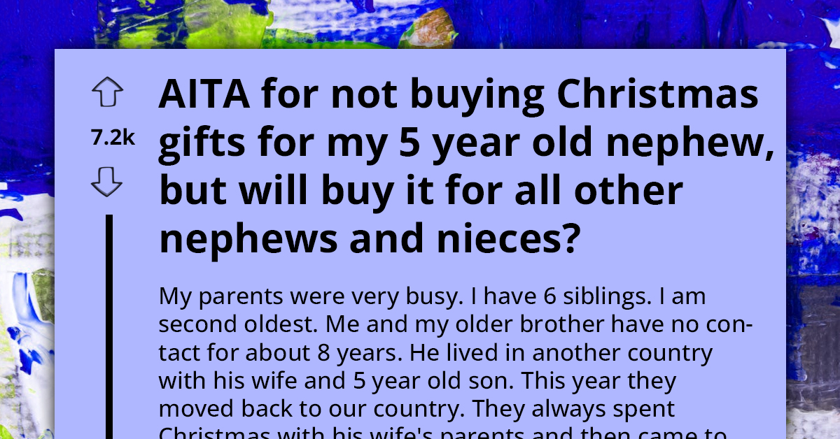 Uncle Labelled An A**hole For Refusing To Buy His Five-Year-Old Nephew A Christmas Present