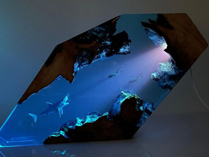 47. Shark Night Light Made By Me!