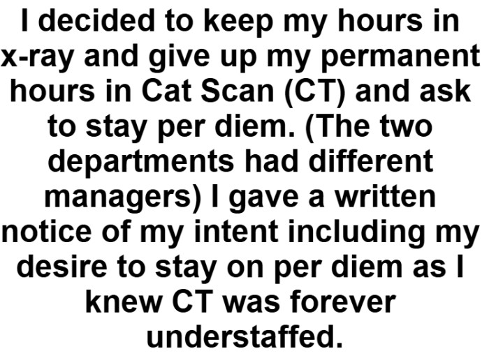OP explains her decision and mentions that she actually offered to stay and help if they needed her, but this is when they told her no.