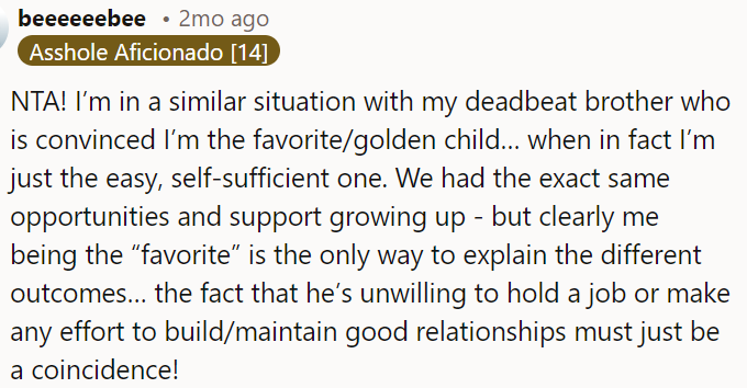 OP is not the asshole in this situation.