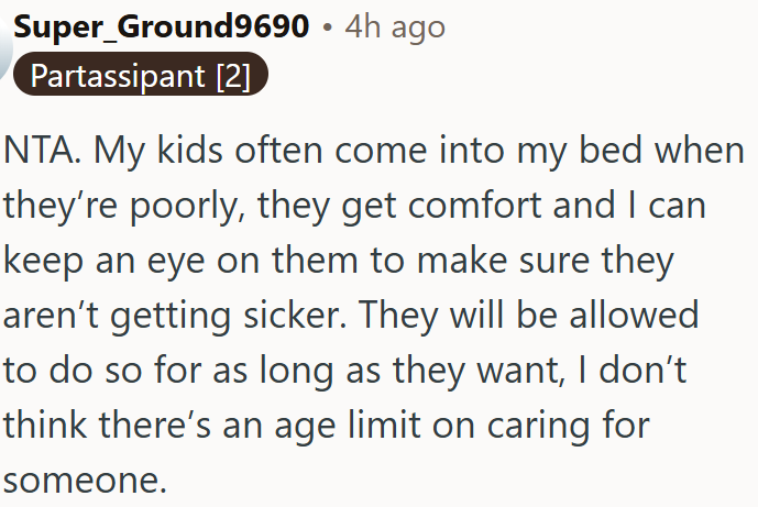 Caring for sick kids has no age limit.