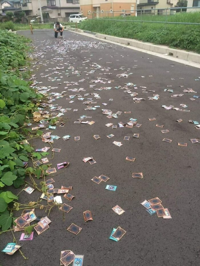 43. Tell me a big wind blew his way...