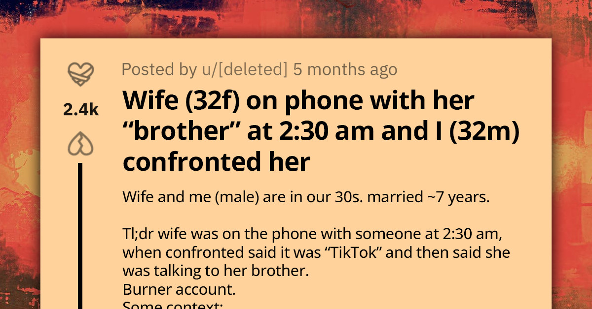 Man Asks Advice About Wife's Late-Night Talks With Stranger