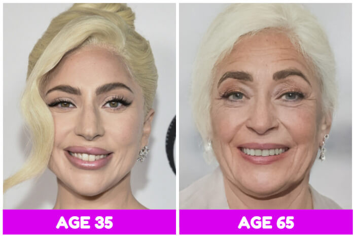9. Lady Gaga looks just as beautiful in these photos, and her brows are looking good.