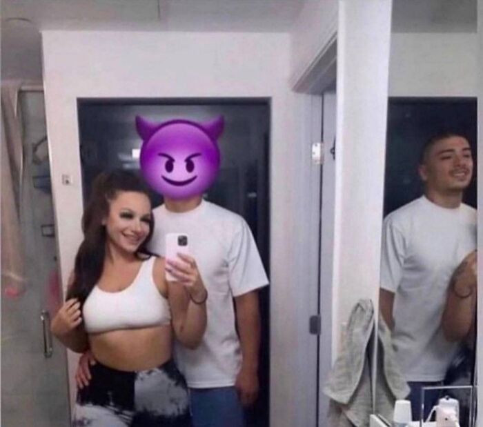 21. Hide my face, will ya? Don't want my wife to see...