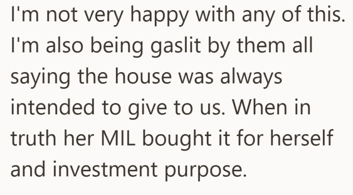 Now they insist it was always meant for them, even though that was not the original plan.
