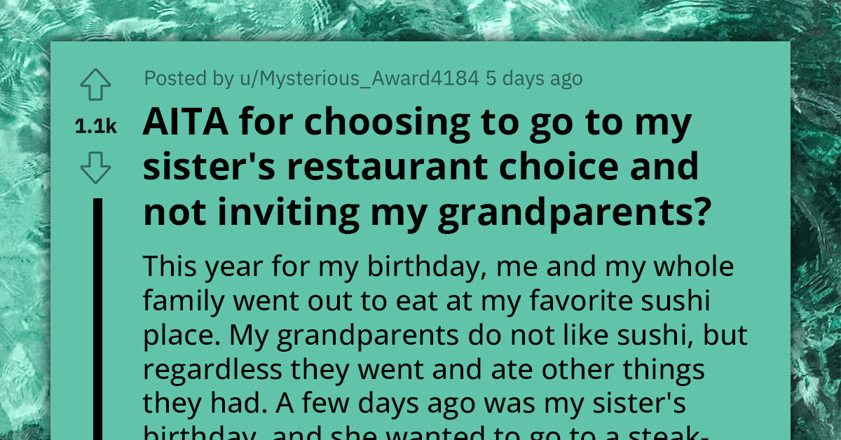 Redditor's Grandparents Snub Half-Sister's Birthday, Sparking Accusations of Discrimination Against Non-Biological Family Member
