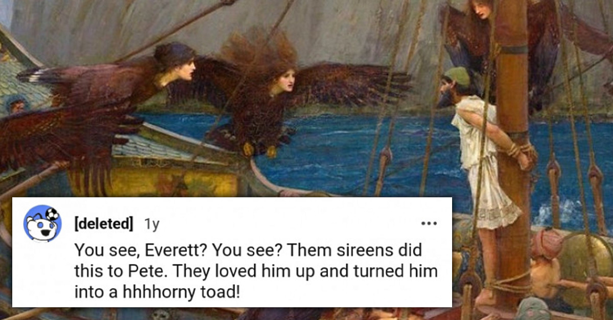 Redditors Learn That Sirens From The Greek Myth Were Never Mermaids But Strange Human-Faced Bird Creatures That Lured Men To Their Deaths