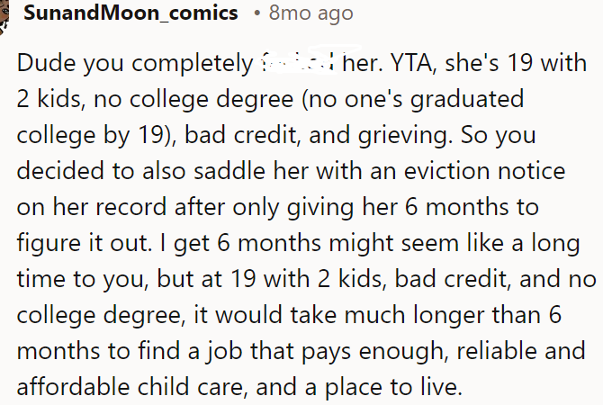 She's too young to handle those extra issues