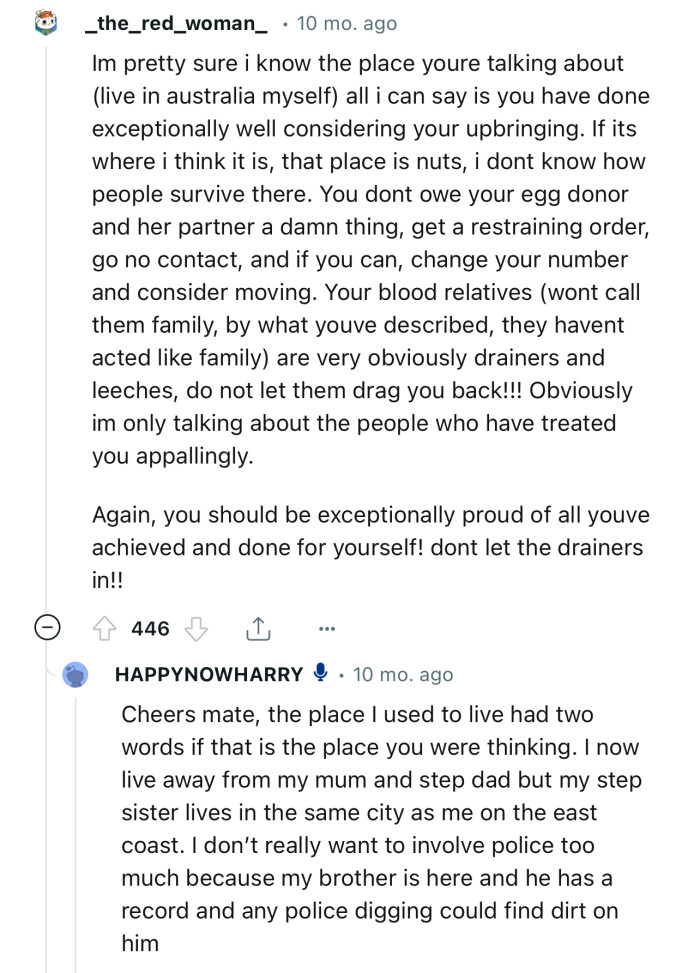“You Don't Owe Your Egg Donor and Her Partner a Damn Thing; Get a Restraining Order.”