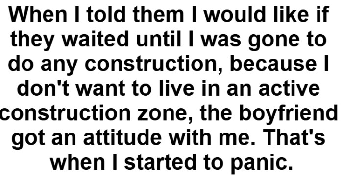 She also explained the moment when she felt worried about the situation and how it would be to live with her sister's boyfriend.