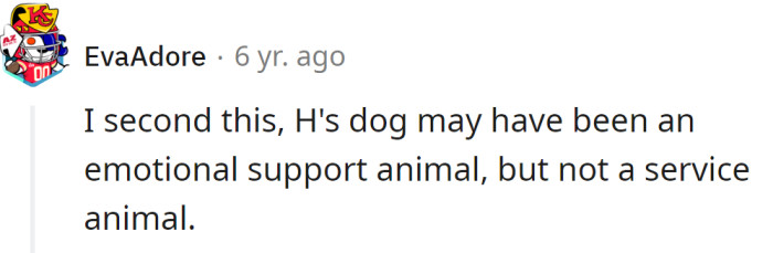 Service dogs shouldn't bite