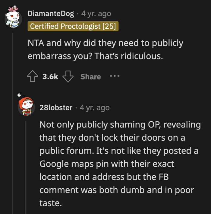 MIL hit two birds with one stone: she proved she's a terrible MIL and she's foolish enough to advertise how easy it is to burglarize their homes.