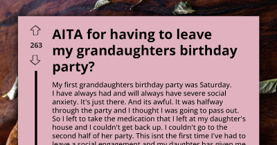 Grandmother’s Repeated Exits From Family Events Lead Daughter to Issue Ultimatum
